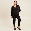 Blouse manches longues noir femme