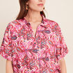 Chemisette manches courtes rose corail femme