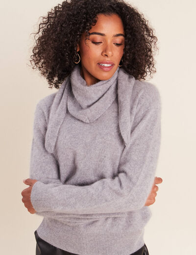&Eacute;charpe gris clair femme