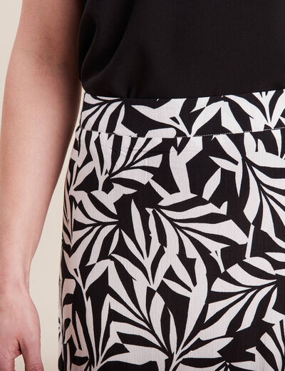 Jupe longue évasée noir femme