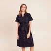 Robe jean &eacute;vas&eacute;e col chemise denim brut femme