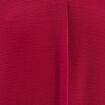 T-shirt bi-mati&egrave;re manches courtes rouge fonc&eacute; femme