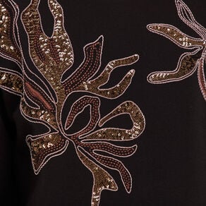 sweat manches longues sequins noir femme Sweat manches longues sequins noir femme