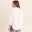 Chemise ample manches 3/4 col chemise ecru femme