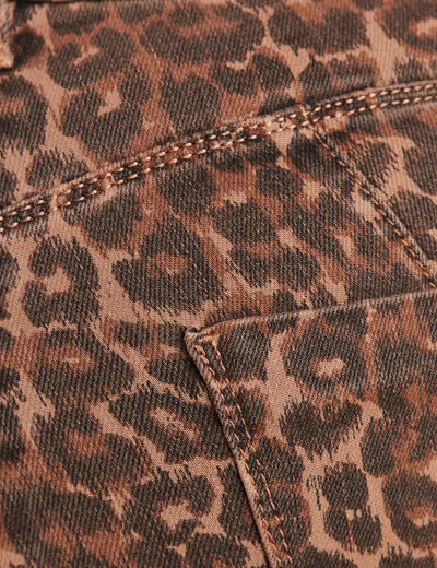 Pantalon magique L'Unique coupe bootcut marron cognac femme