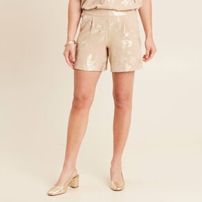 short taille haute beige fonce femme Short taille haute beige fonce femme