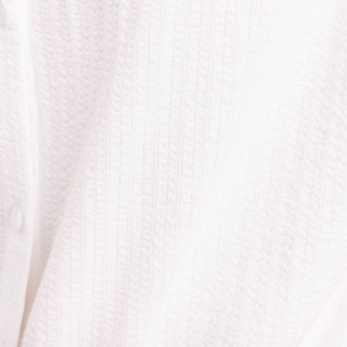 Blouse ample cropped col am&eacute;ricain blanc femme