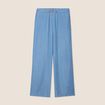 Pantalon large avec pans denim double stone femme