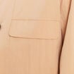 Veste doubl&eacute;e beige femme