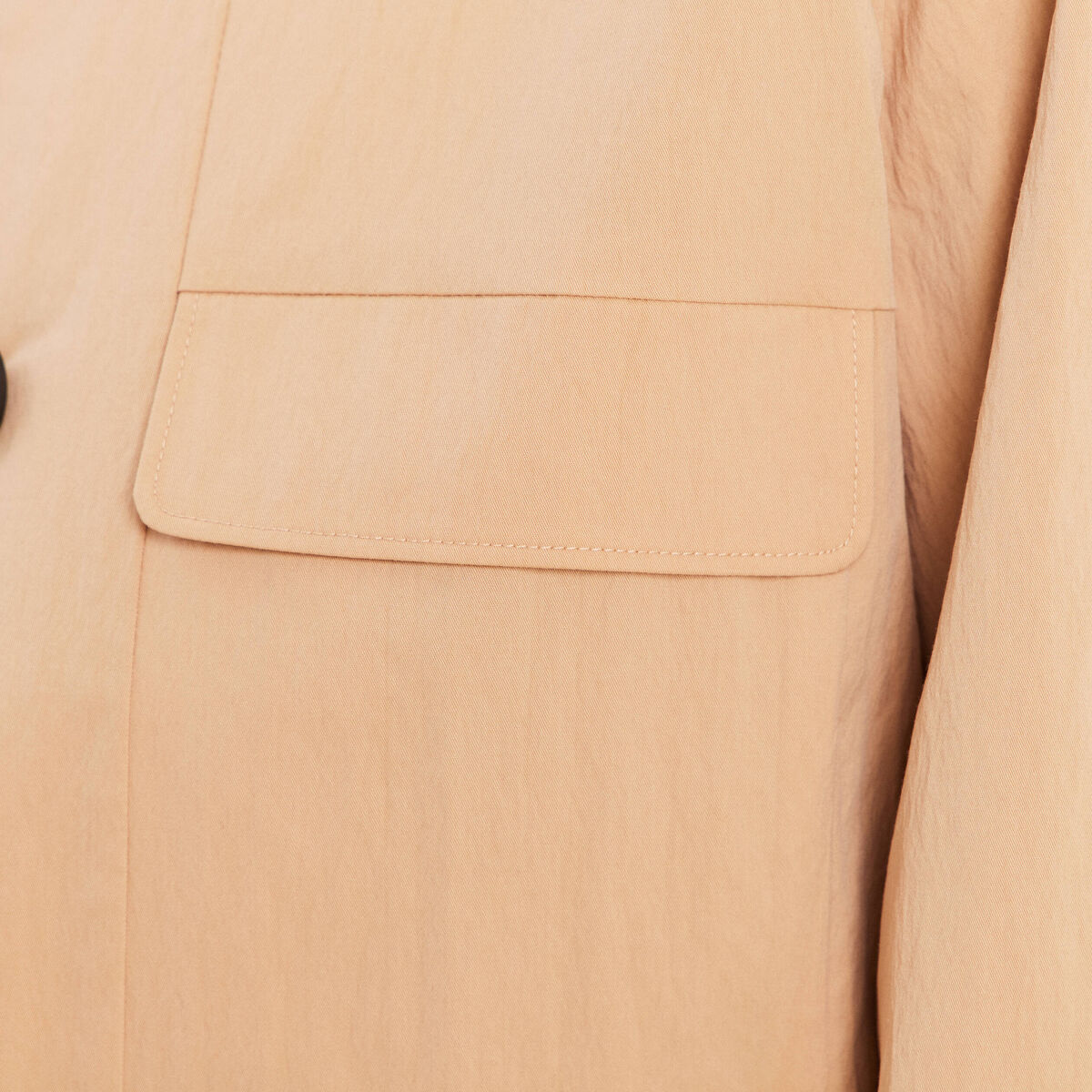 Veste doubl&eacute;e beige femme