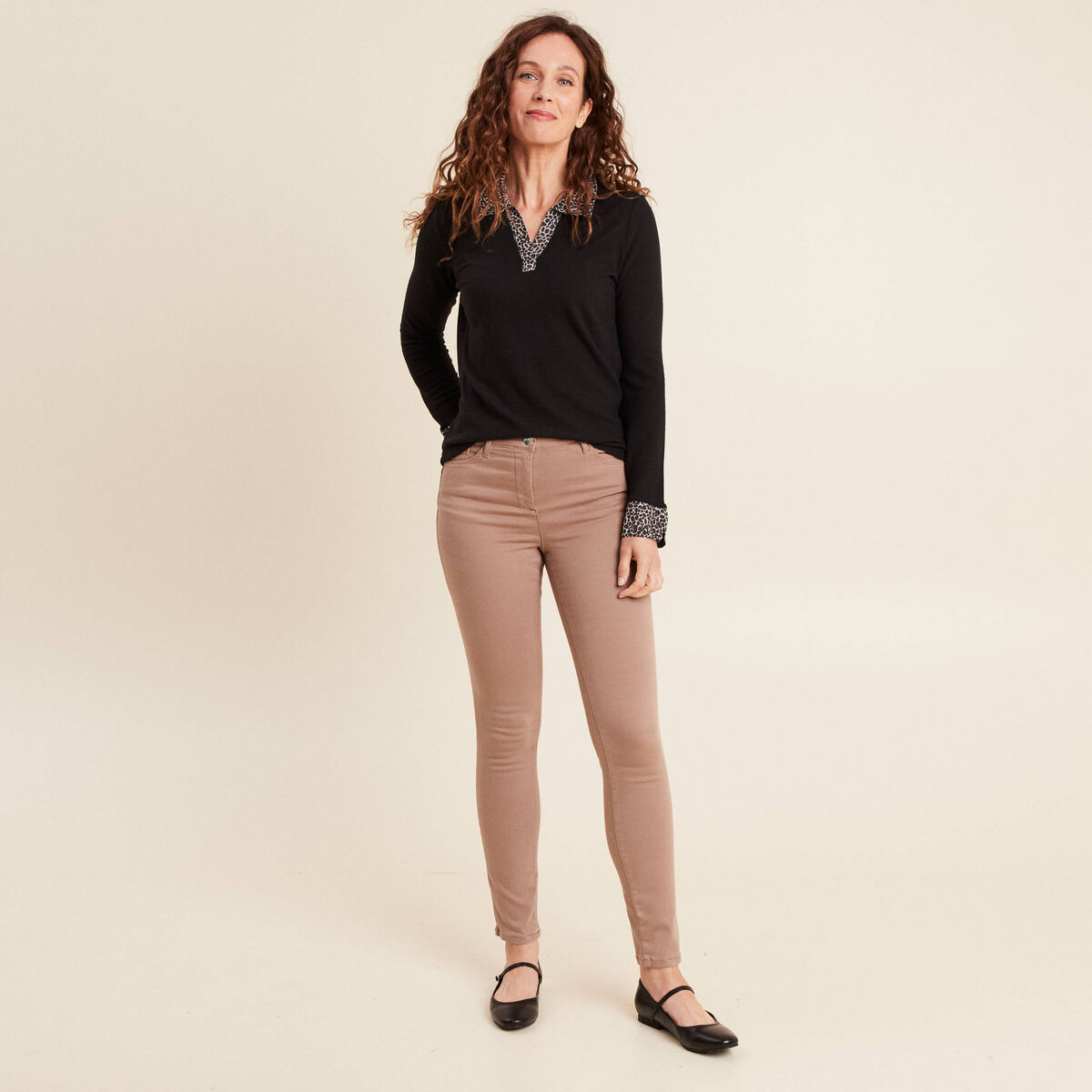 T-shirt manches longues noir femme