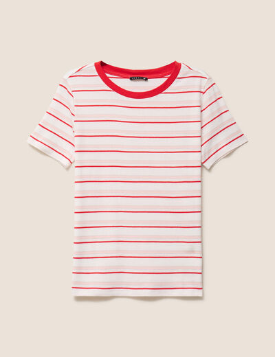 T-shirt manches courtes rose femme