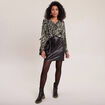 Blouse manches longues vert femme
