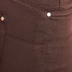 Pantalon léger taille standard 7/8ème marron foncé femme