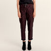 Pantalon décontracté prune femme