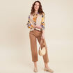 Gilet sans manches couleur or femme