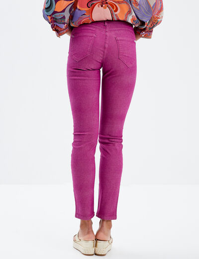 Pantalon magique ajusté taille standard violet clair femme