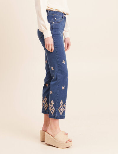 Pantalon magique Le L&eacute;ger coupe droite bleu femme