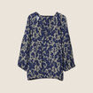 Blouse manches 3/4 vert kaki femme