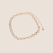 Ceinture fine couleur or femme