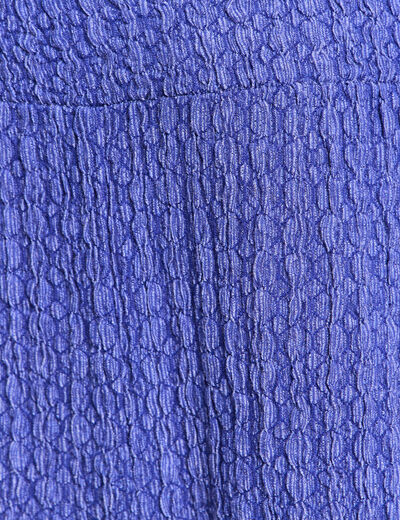 Pantalon large taille haute bleu roi femme