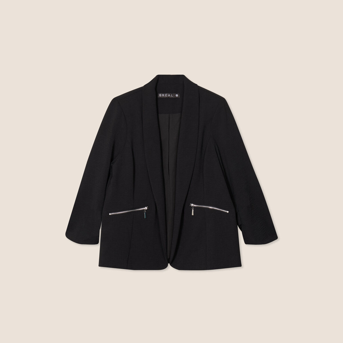 Veste esprit tailleur noir femme