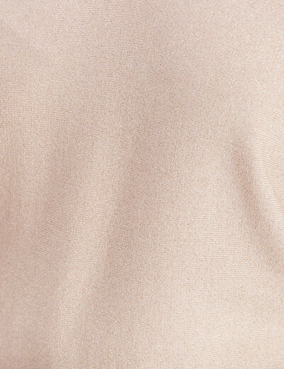 Pull manches longues couleur or femme