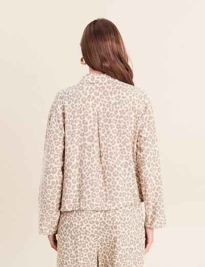 Chemise esprit veste blanc femme