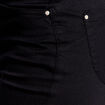Pantalon léger taille standard 7/8ème noir femme