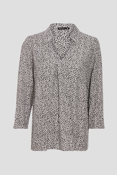 Blouse manches 3/4 noir femme