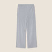 Pantalon large paillettes gris argent femme