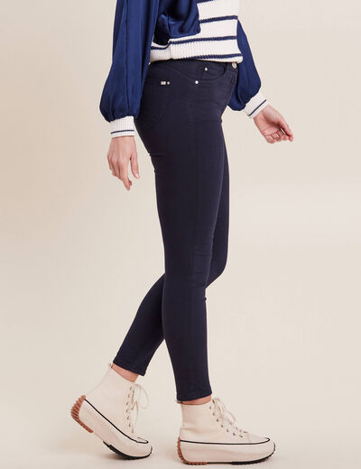 Pantalon magique Le L&eacute;ger coupe ajust&eacute;e bleu marine femme