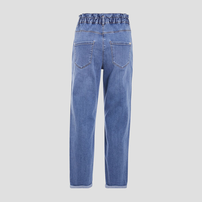Jean slouchy 7/8ème denim stone femme