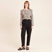 T-shirt manches longues beige femme