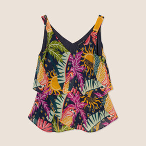 debardeur ample sans manches multicolore femme Débardeur ample sans manches multicolore femme