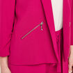Veste fluide col châle rose fushia femme