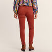 Jean magique ajusté taille standard marron cognac femme