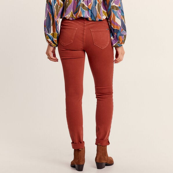 jean magique ajuste taille standard marron cognac femme Jean magique ajusté taille standard marron cognac femme