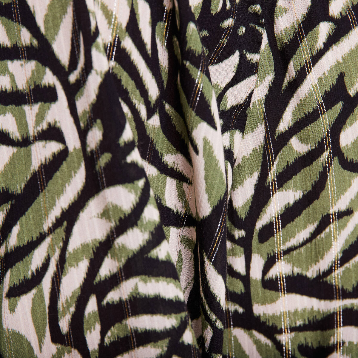 Blouse manches longues vert femme