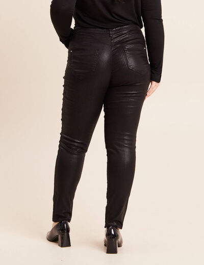 Pantalon magique Le L&eacute;ger enduit noir femme