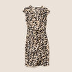 Robe ajustée courte noir femme
