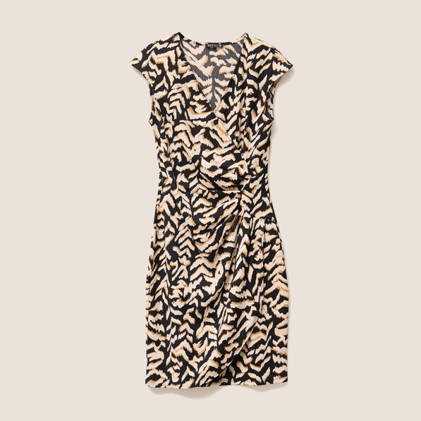 Robe ajustée courte noir femme