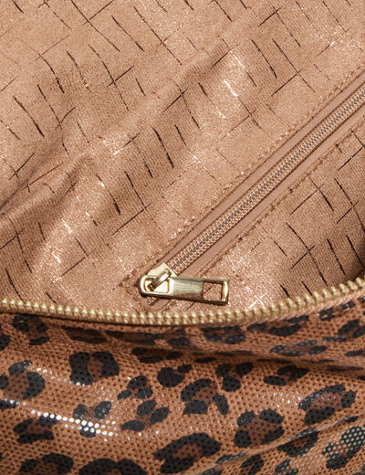 Sac banane réversible taupe femme
