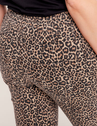 Pantalon ajusté noir femme