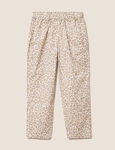 Pantalon mom blanc femme