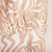 Veste droite manches longues beige femme