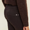 Pantalon magique L'Unique coupe bootcut marron fonc&eacute; femme