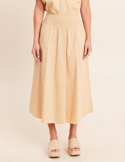Jupe beige femme
