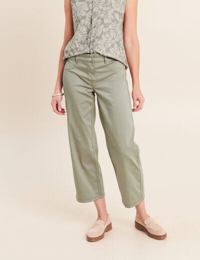 Pantalon r&eacute;versible gris femme
