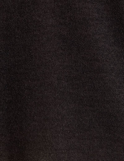 Pull à capuche noir femme